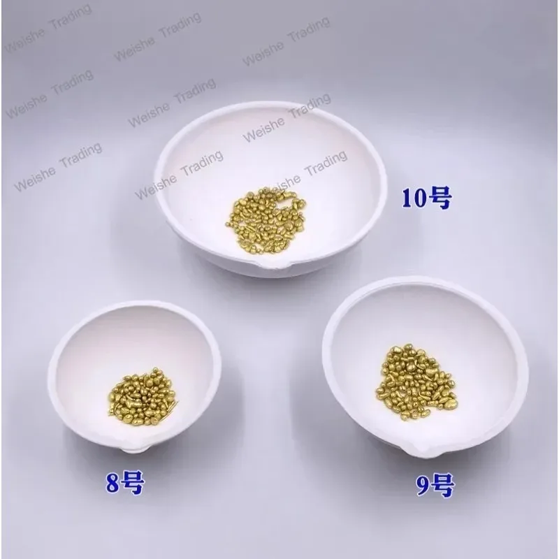 Melting gold bowl, quartz bowl, gold and silver jewelry, gold melting and refining crucible
