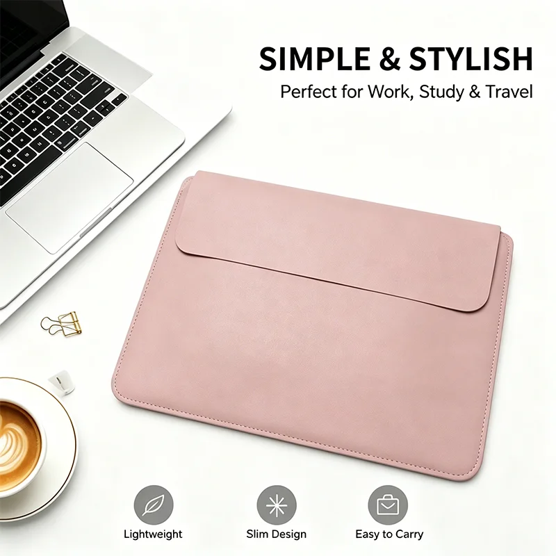 Multifunctional Stand Laptop Wallet, Ultra Portable Slim Protective Sleeve Compatible with 13.3/14/15.6 Inch MacBook