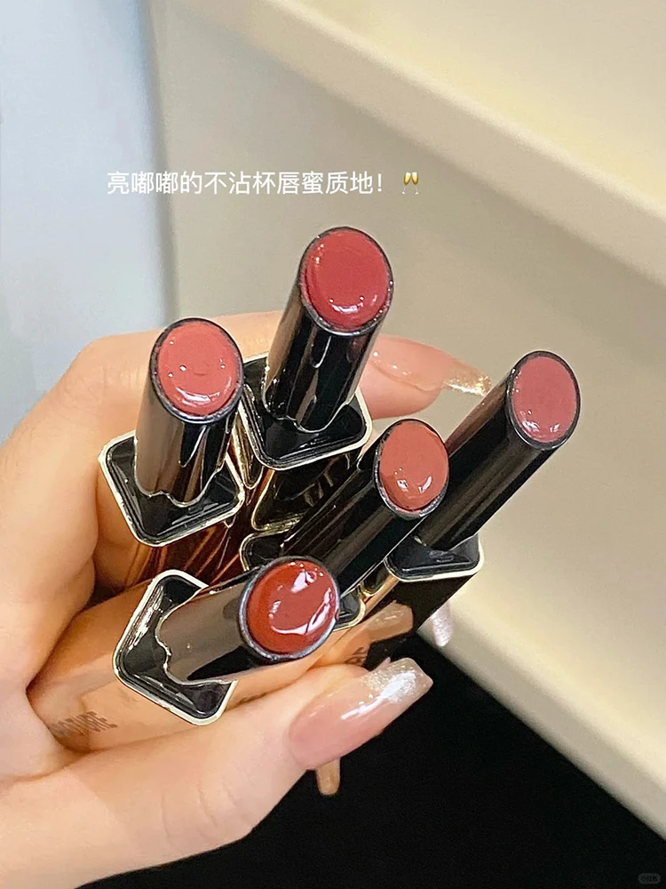 Chioture  Gold Lipstick Mirror Solid Honey Brightening Glass Lip Doodle Lip Overlay Lipstick Lip Glaze Water Light Transparent