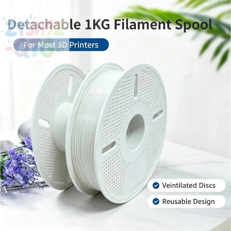 Hot 1Pcs Detachable Heat Resistant ABS Empty Filament Reel 3D Printers Reusable Spool For 1KG Refill Filament For Bambu Lab