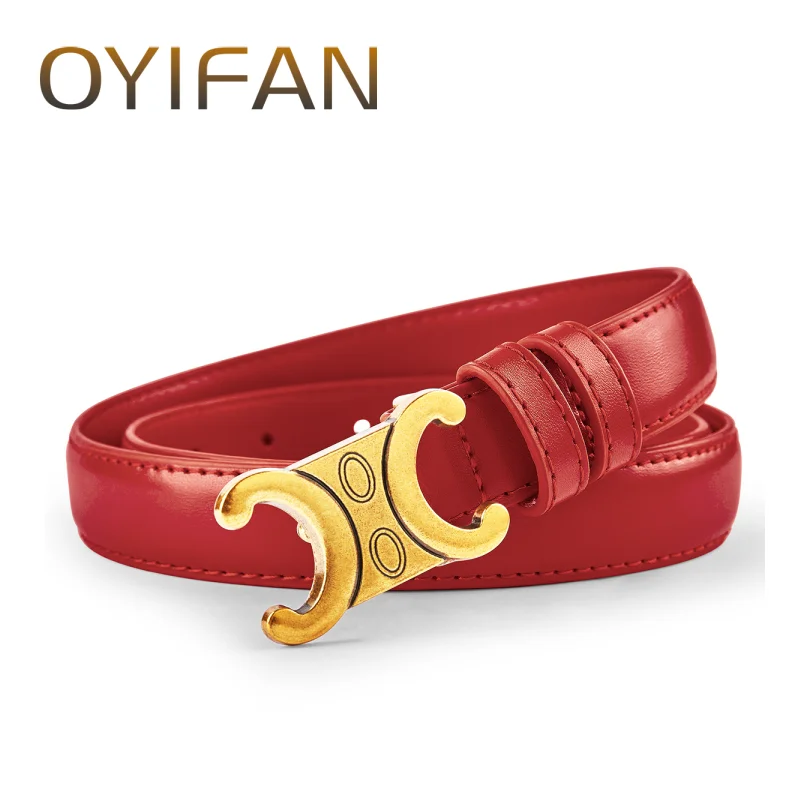 Luxury women's belts Double C design fashion belts Matching dresses and jeans Fashionable and versatile designer belts Retro