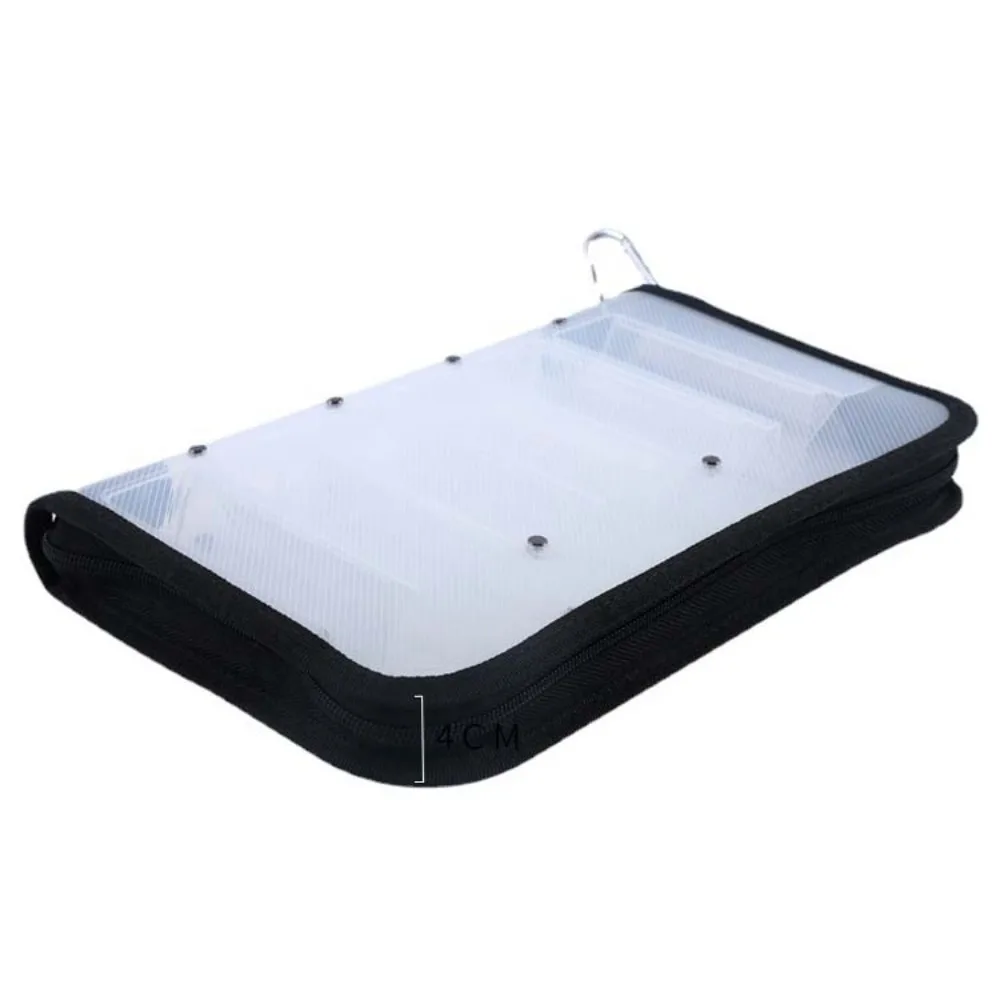 

Waterproof Squid Jig Storage Box Hook Protective Cover Transparent Hard Lure Bag 12 Grids Bait Bag Lure Storage Case Freshwater