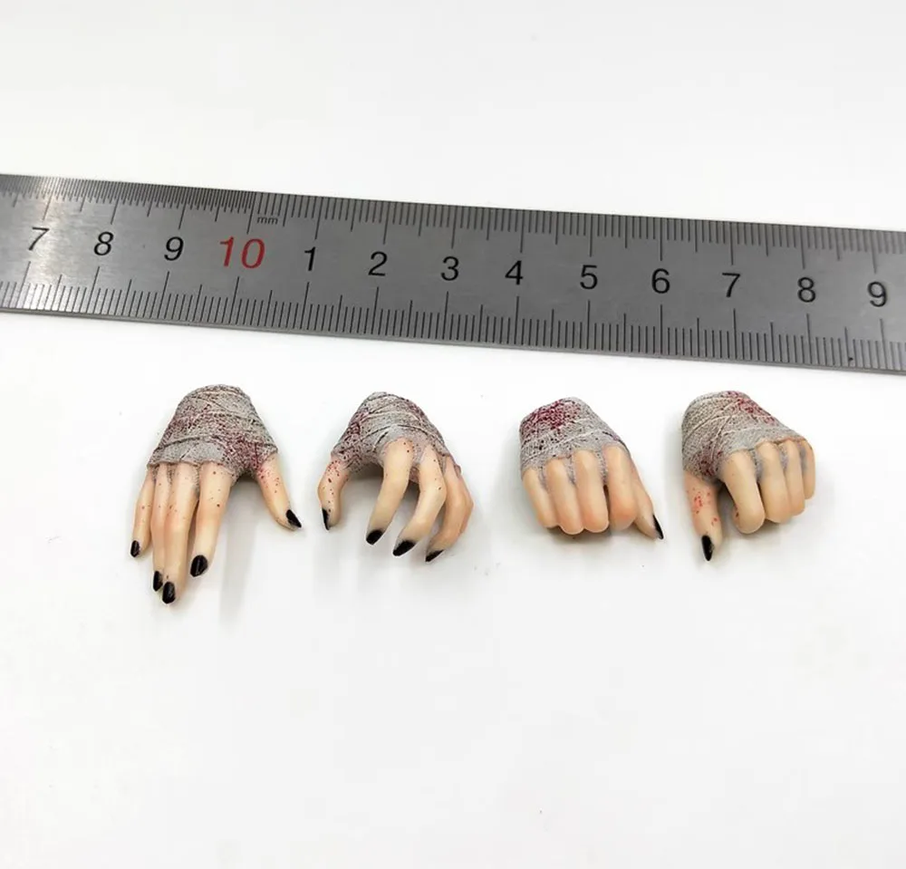 1/6 POPTOYS WH001 Bloody Shaman White Version Witch Hunter Shaman Hand Foot Platform Accessories For 12inch Large Breast Body