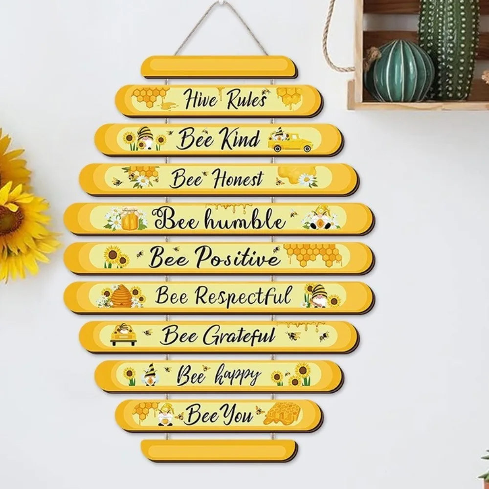

Autumn Bee Wall Decoration Plaque Bee Gift Humble Bee Decoration Christmas Home Spring Daisy Sunflower Decoration