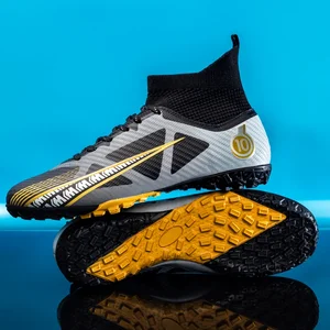 Botas de futebol profissional FG TF para homens e crianças, tênis antiderrapante unissex para treinamento de grama, botas de grama ao ar livre 10 principais vendas tênis de futsal para criança - №3