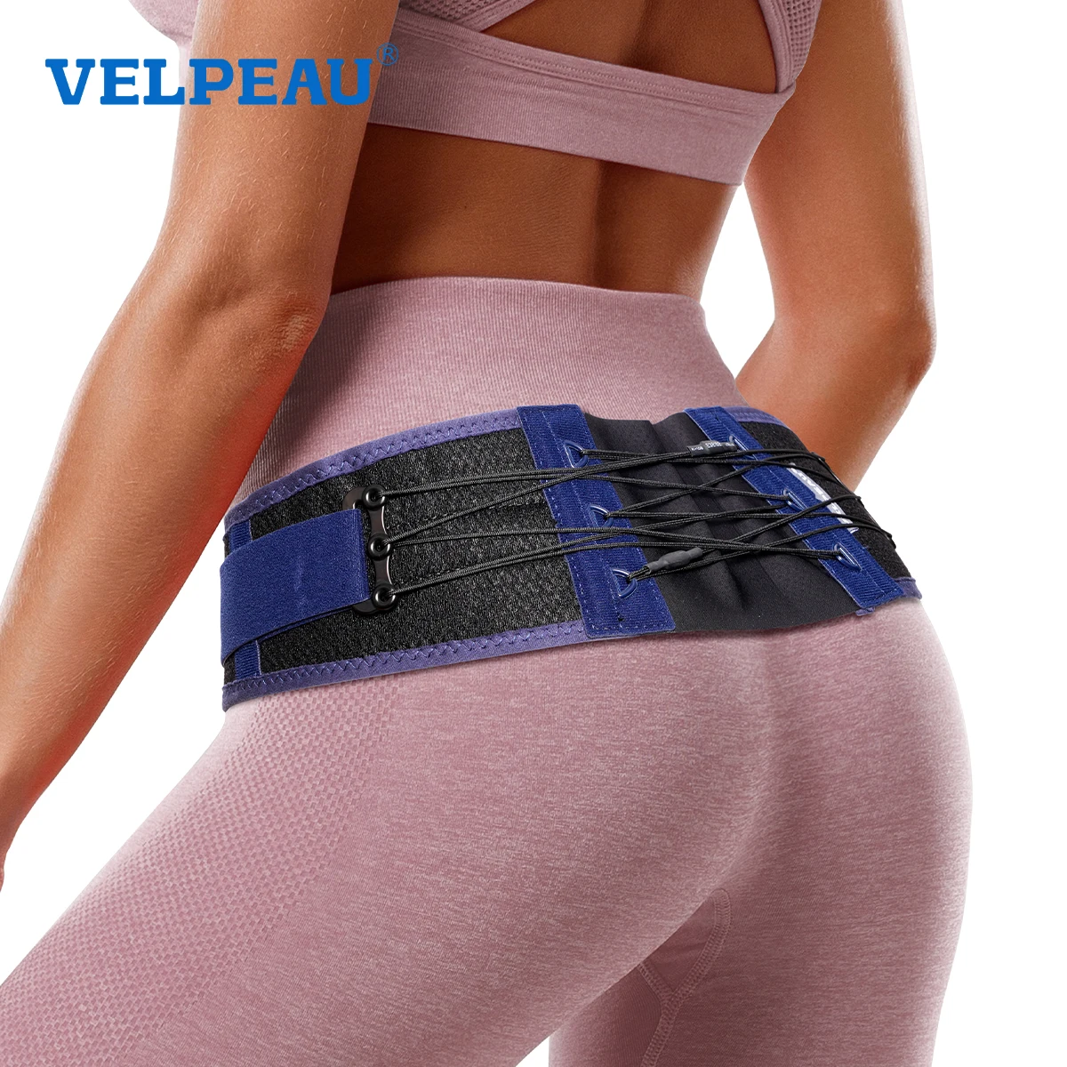VELPEAU Sacroiliac SI Joint Hip Belt for Sciatica, Joint Instability and Sacral Nerve Pain, Pelvis Support Belt for Women Men