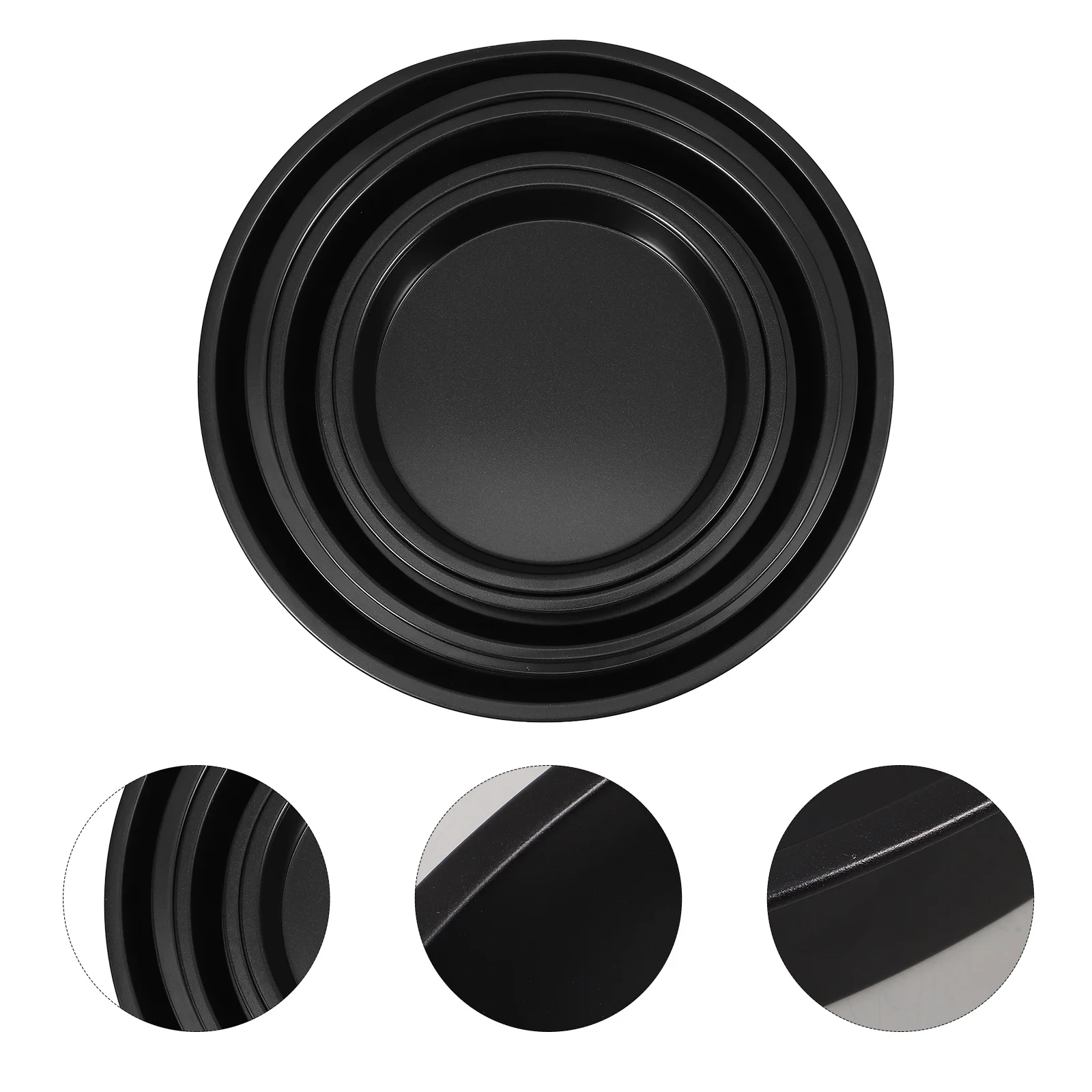 

1 Set Round Pizza Pans Stainless Steel Nonstick Baking Tray Perforated Design For Oven Pizza Making Bakeware Set