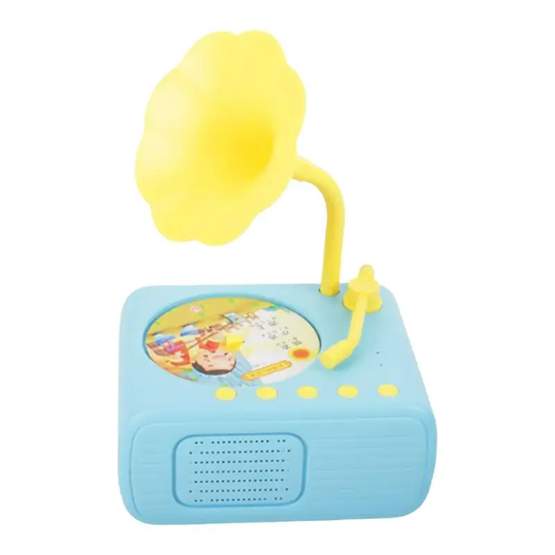 Audio Player For Kids Portable Gramophone Story Player With 96Cards Vintage Kids Toys Interactive Preschool Educational Toys For