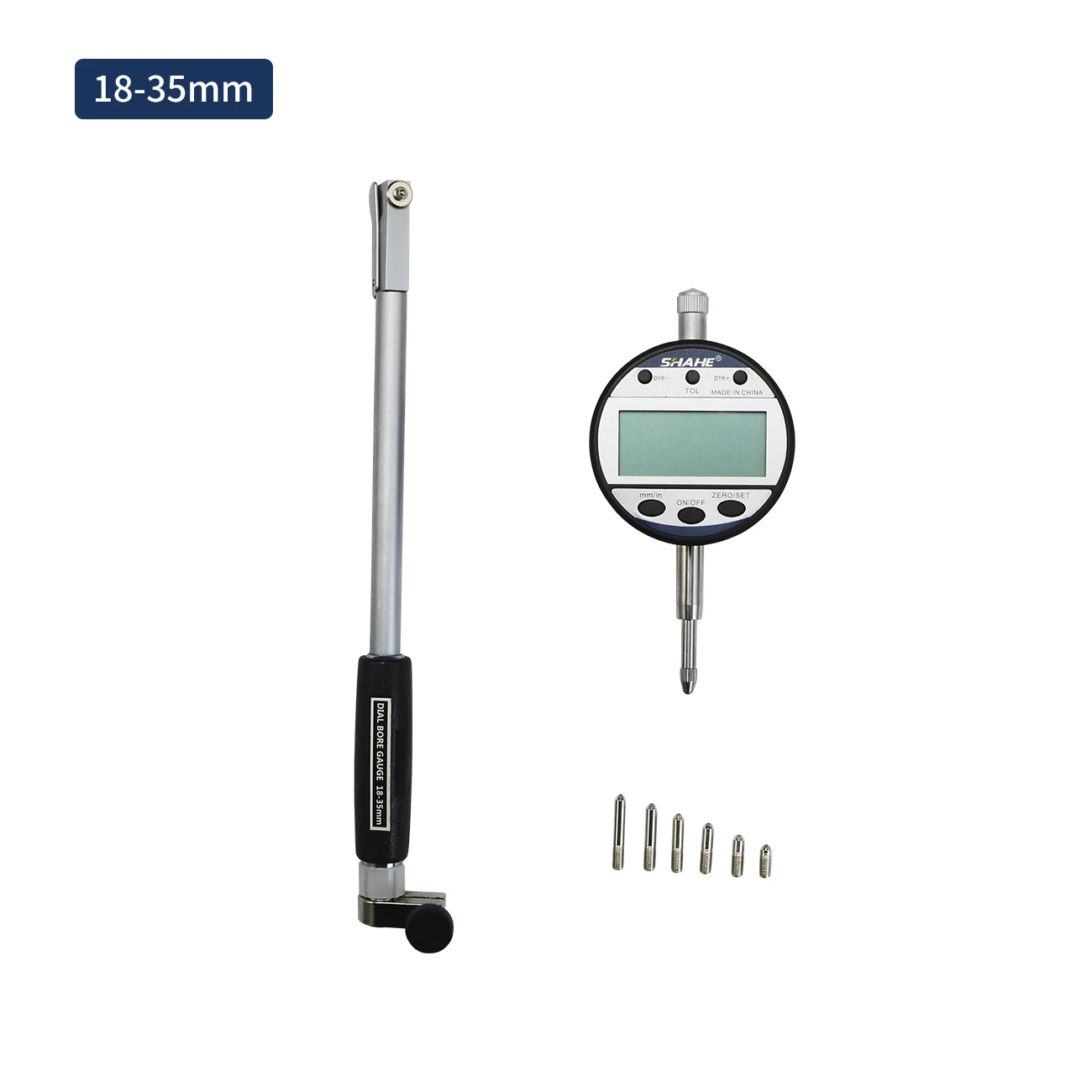 Shahe Digital Bore Gauge 18-35mm/35-50mm/50-160mm 0.01 mm Digital Bore Measurement For Diameter Bore Gauge Indicator