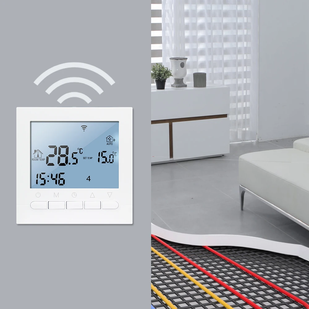 WIFI Thermostat Warm Floor Electric Water Heating Gas Boiler Thermostat Temperature Controller Underfloor Heating Regulator