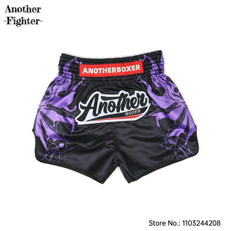 

Boxing Shorts for Men Women Children Muay Thai Shorts Black Purple BJJ MMA Kickboxing Pants Quick-Dry Gym Combat Training Shorts