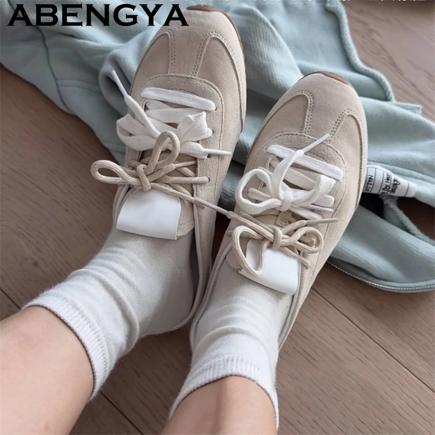 Women's Lace Up Casual Flat Slippers Summer Breathable Comfortable Running Slippers Oxfords Bottom Lacing Sneakers Shoes Mujer view 6