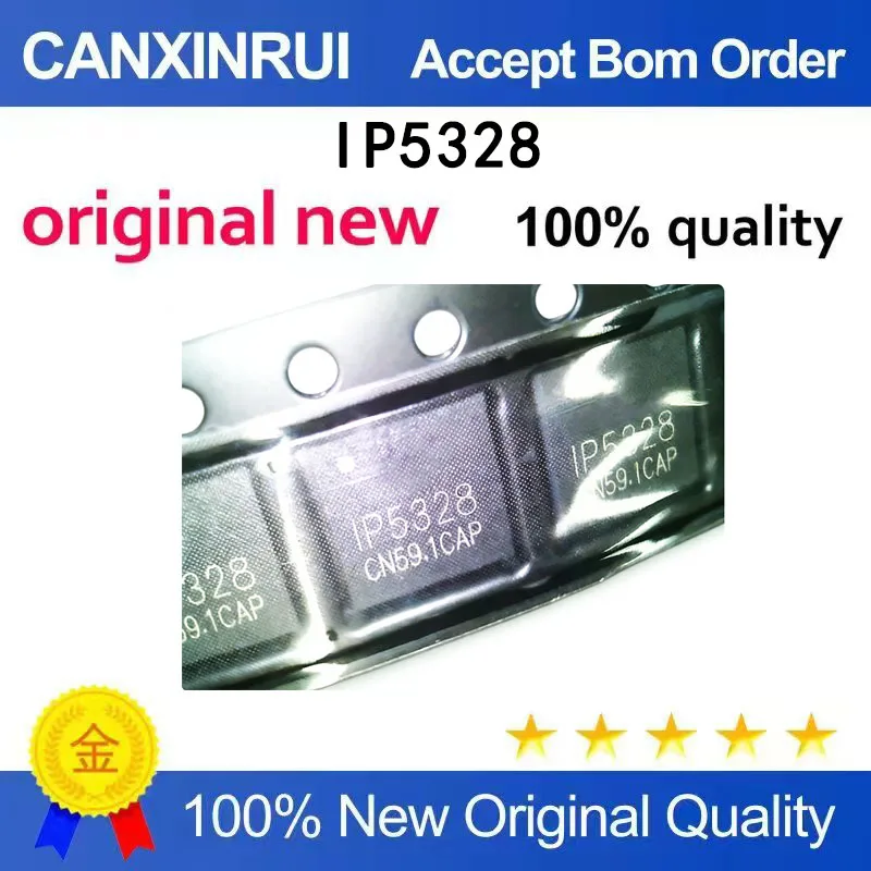 

（5-100 pieces）IP5328 5328 QFN Package with Multiple Input/Output Fast Charging Functions for Mobile Power SOC Original