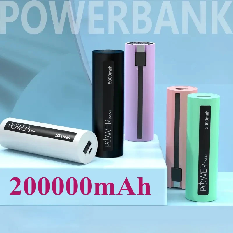 

Mini Power Bank For Portable Phone External Backup Battery Pocket Capsule Emergency Power Bank 20000mah Type C IPhone