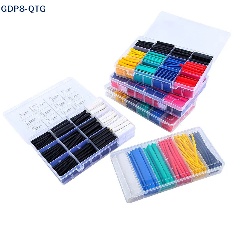 1 Set Electric Insulation Heat Shrink Tube Kit Eventronic Electrical Wire Cable Wrap Assortment Heat Shrink Tubing 2:1