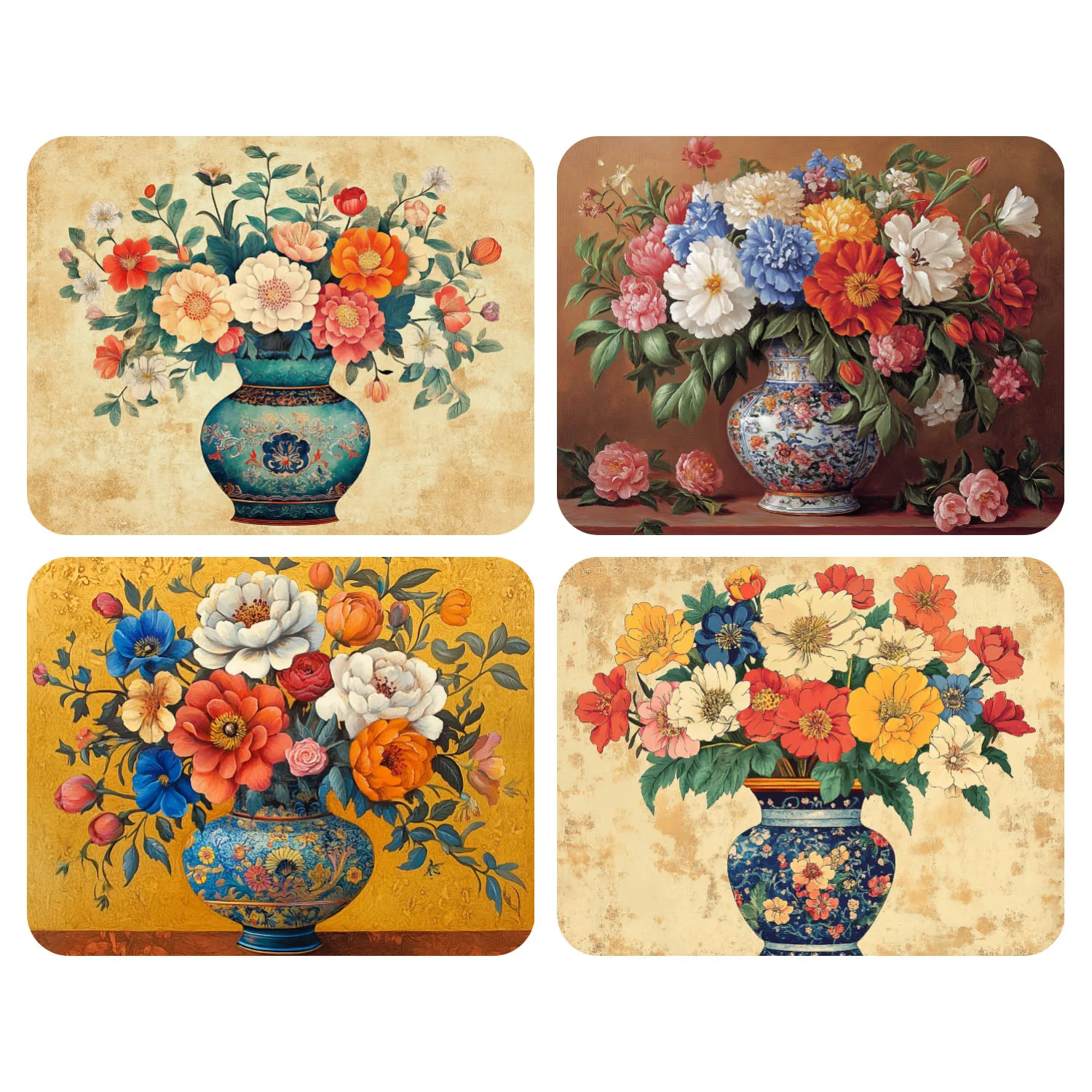 

Ручная роспись Букет пионов в вазе Набор для рисования по номерам DIY Акриловые произведения искусства Холст Художественный подарок для дома