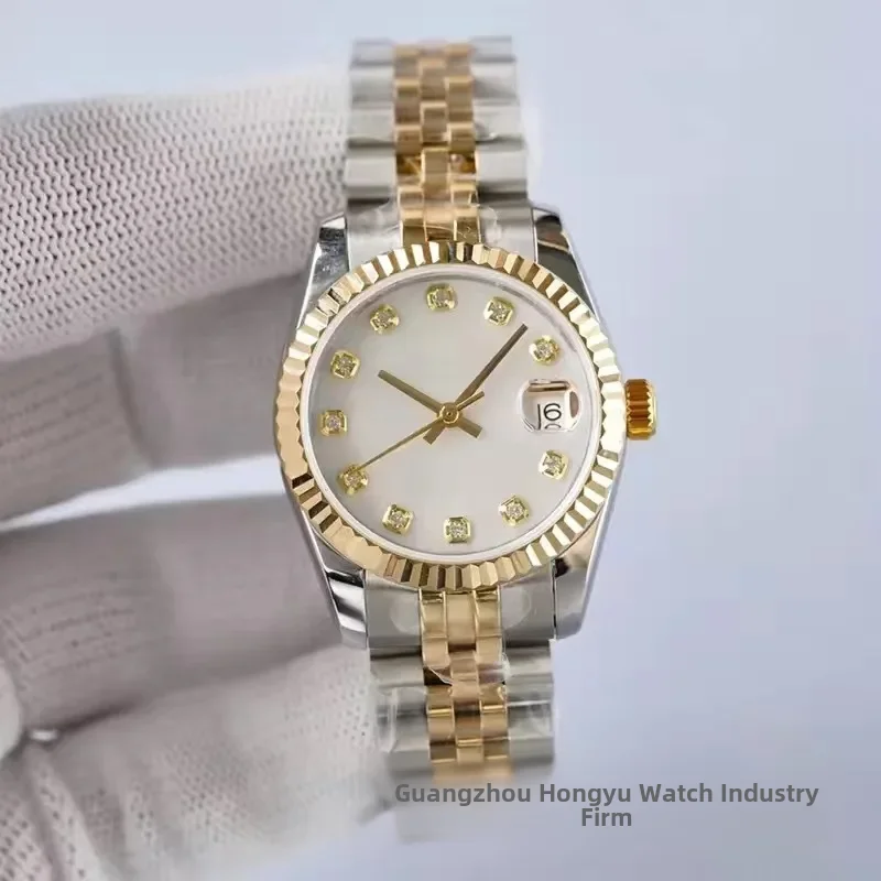 Laboratory Journal Series Women's Watch 31mm Stainless Steel Automatic Mechanical Watch Fashionable Light Luxury Face