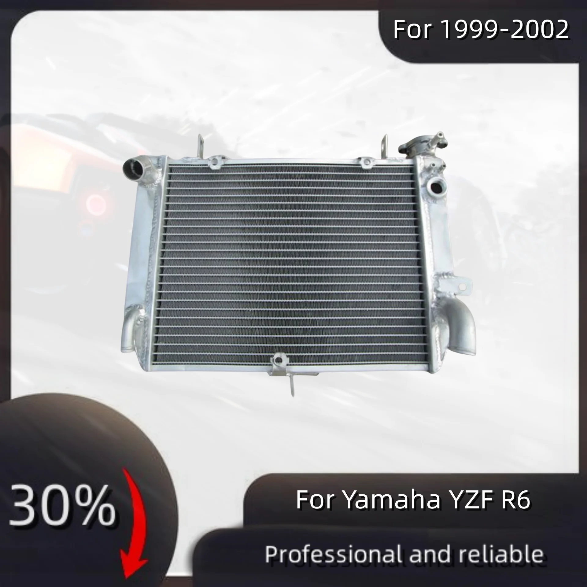 

Aluminum Radiator For 1999-2002 Yamaha YZF R6 Cooler Cooling Coolant 1999 2000 2001 2002
