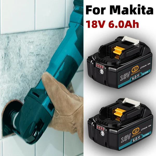 

Premium for Makita bateria 18V 6.0Ah,for BL1840 BL1860 TD173D BL1850B LXT400 Replacement Lithium Battery Makita DTM51 Battery