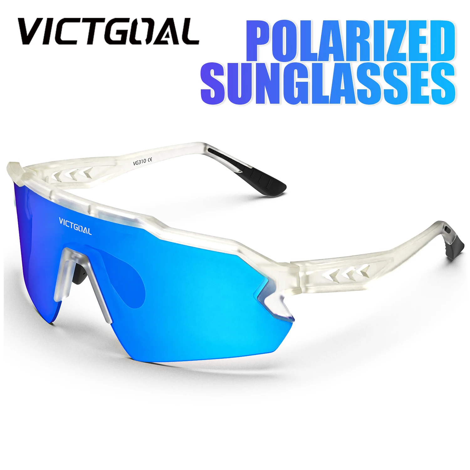 

VICTGOAL Polarized Sports Sunglasses Adjustable nose pad UV400 Sports MTB Mountain Road Bicycle TR90 Eyewear Bike Glasses
