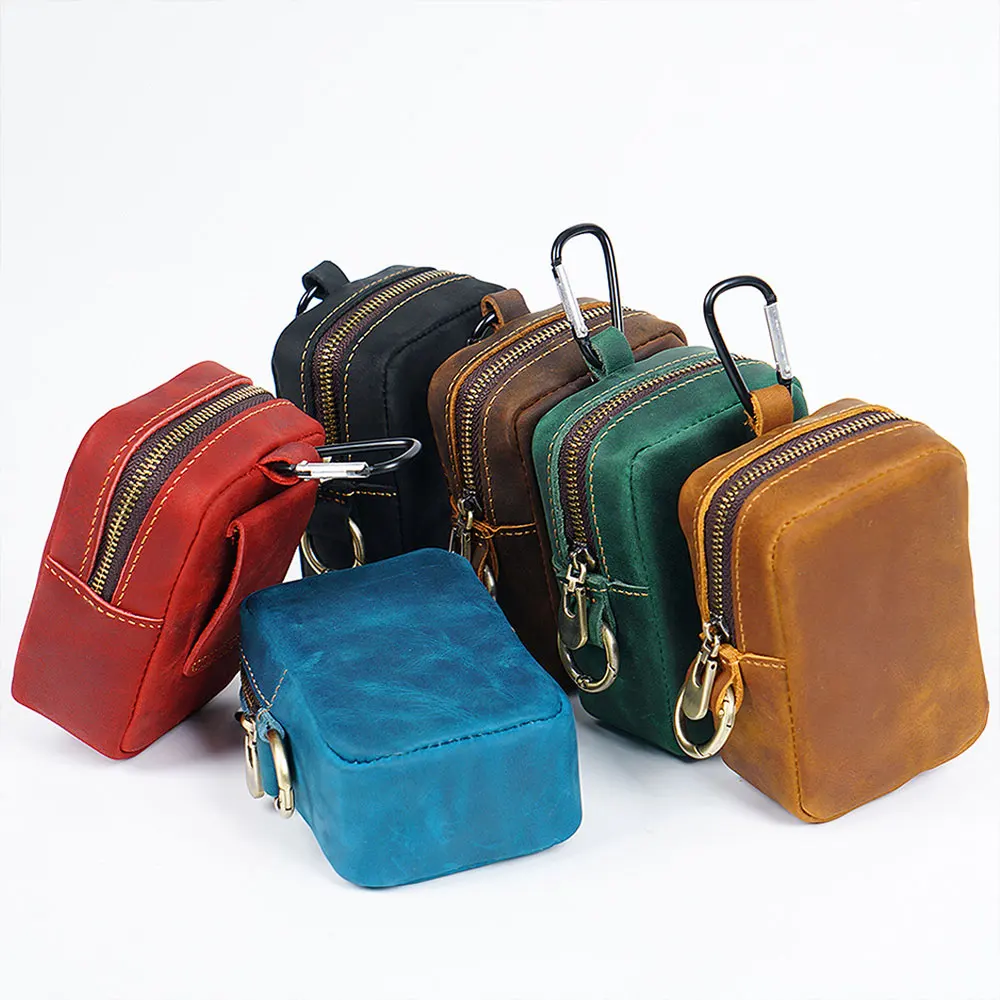 Leather Storage Bag, Coin Purse, Cardholder, Belt bag, Waist Bag, Running Sports Mini Pouch, Casual Outdoor Bag