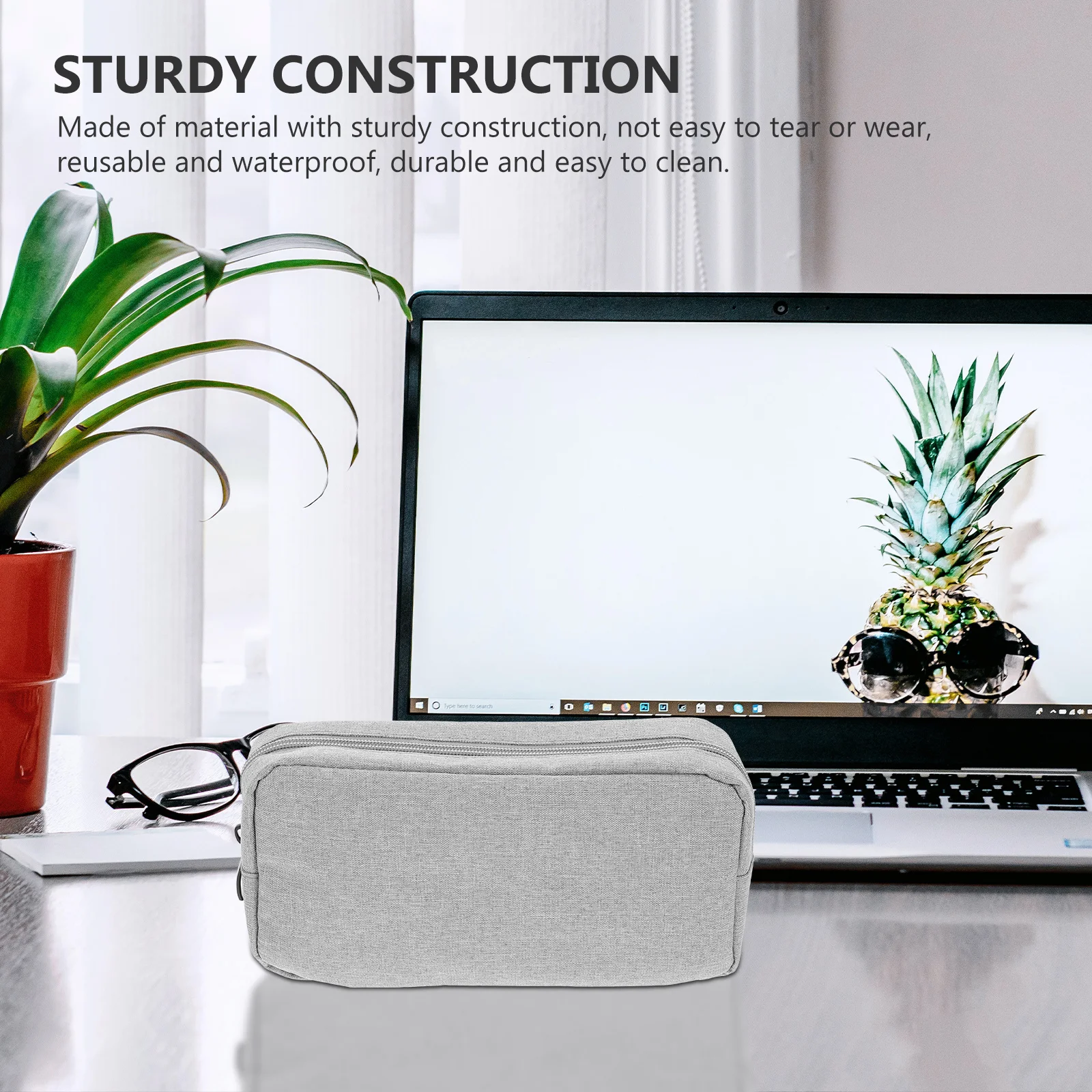 

Digital Accessories Organizer Bag Oxford Cloth Waterproof Durable For Travel Business School Data Line Storage Pouch