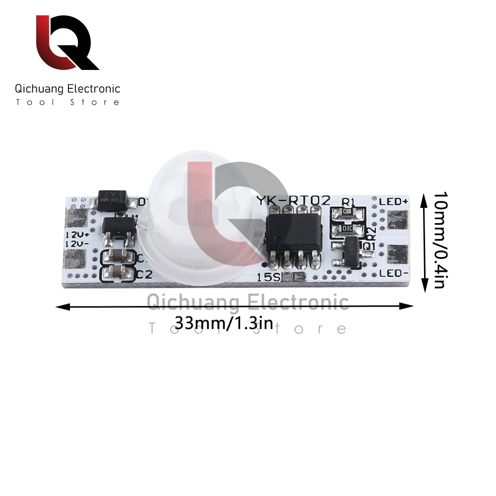 DC5-24V Потолочный PIR-датчик движения, модуль переключателя 5A IR, инфракрасный индукционный датчик тела, контроллер, переключатель 3-1 м