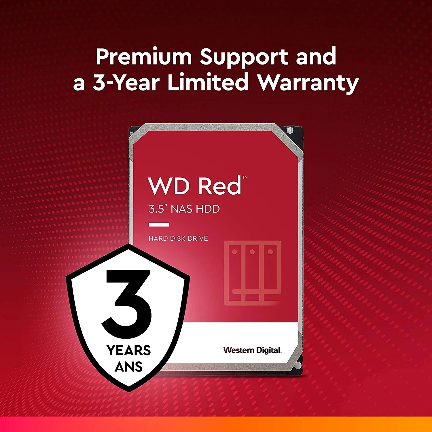 Original Western Digital WD Red NAS 1TB 2TB 3TB 3.5\