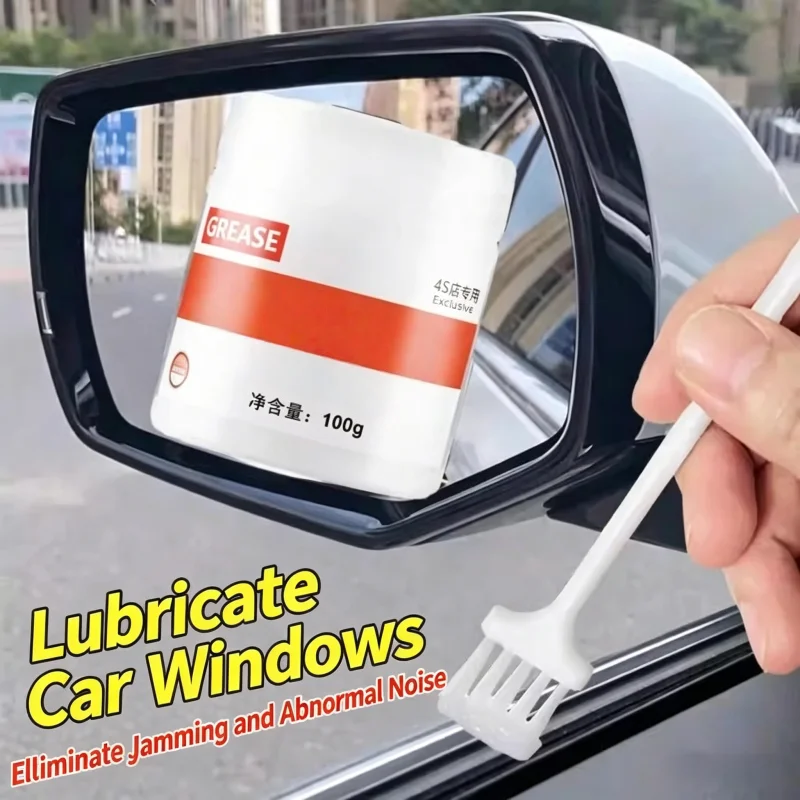 

100g Car window grease hinge lubrication maintenance sunroof track lubrication anti-stuck noise removal care agent