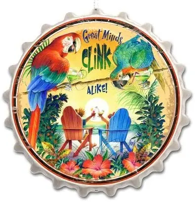 

ArtFuzz 14X14 металлическая крышка для бутылки с надписью «Great Minds Clink»