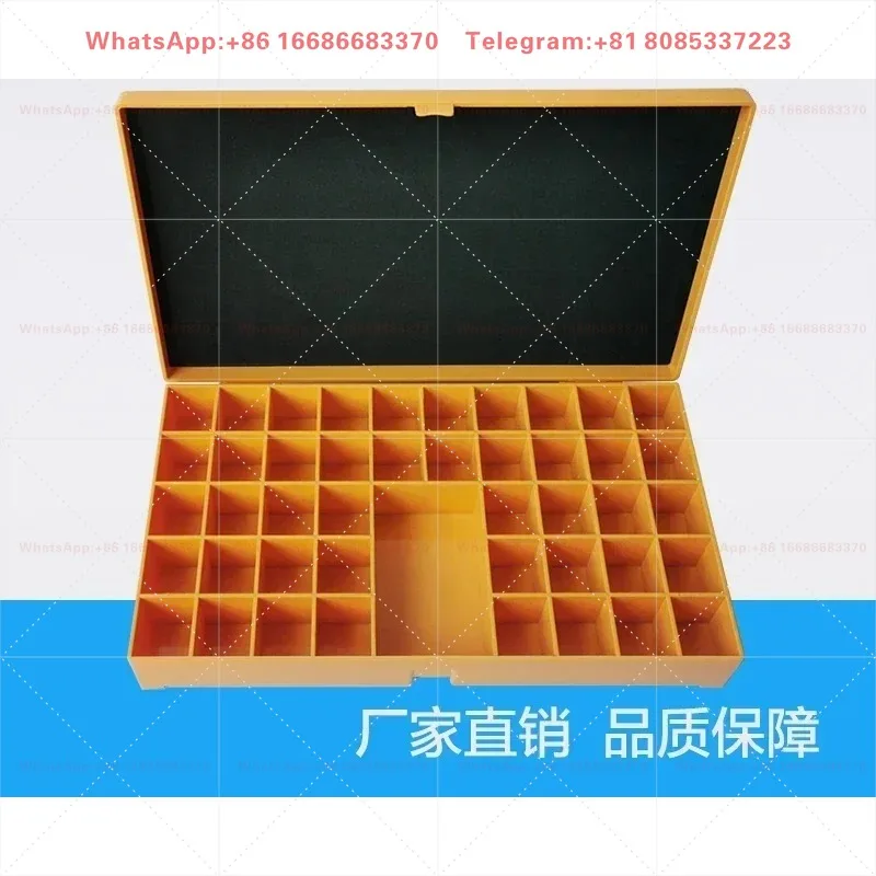 Radiographic Flaw Detection Type Box, NDT Plastic Storage Alphanumeric Finishing Red Orange NDT Industrial Radiation