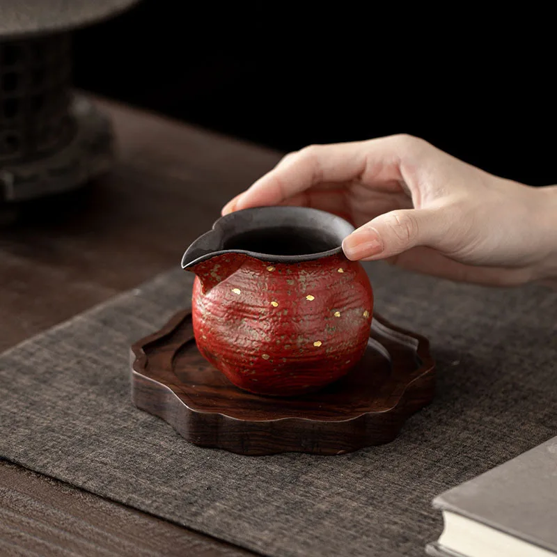 Folium Rhododendri Daurici Sprinkling Hand Pinch Pitcher Gong Dao Bei Ceramic Tea Serving Pot Household Anti-Scald Cup Fair Mug