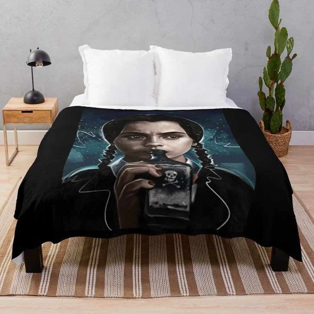 

Day Gifts Adams Family Cute Graphic Gift Throw Blanket Multi Purpose Soft Warm Blanket for Home Travel