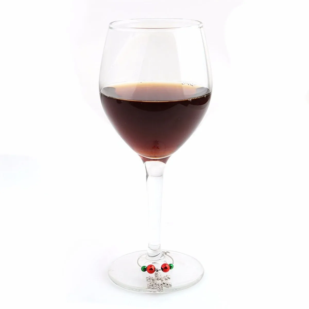 

Набор из 6 металлических маркеров для бокалов на Рождество: красочные и элегантные кольца для идентификации напитков, аксессуары для вечеринок