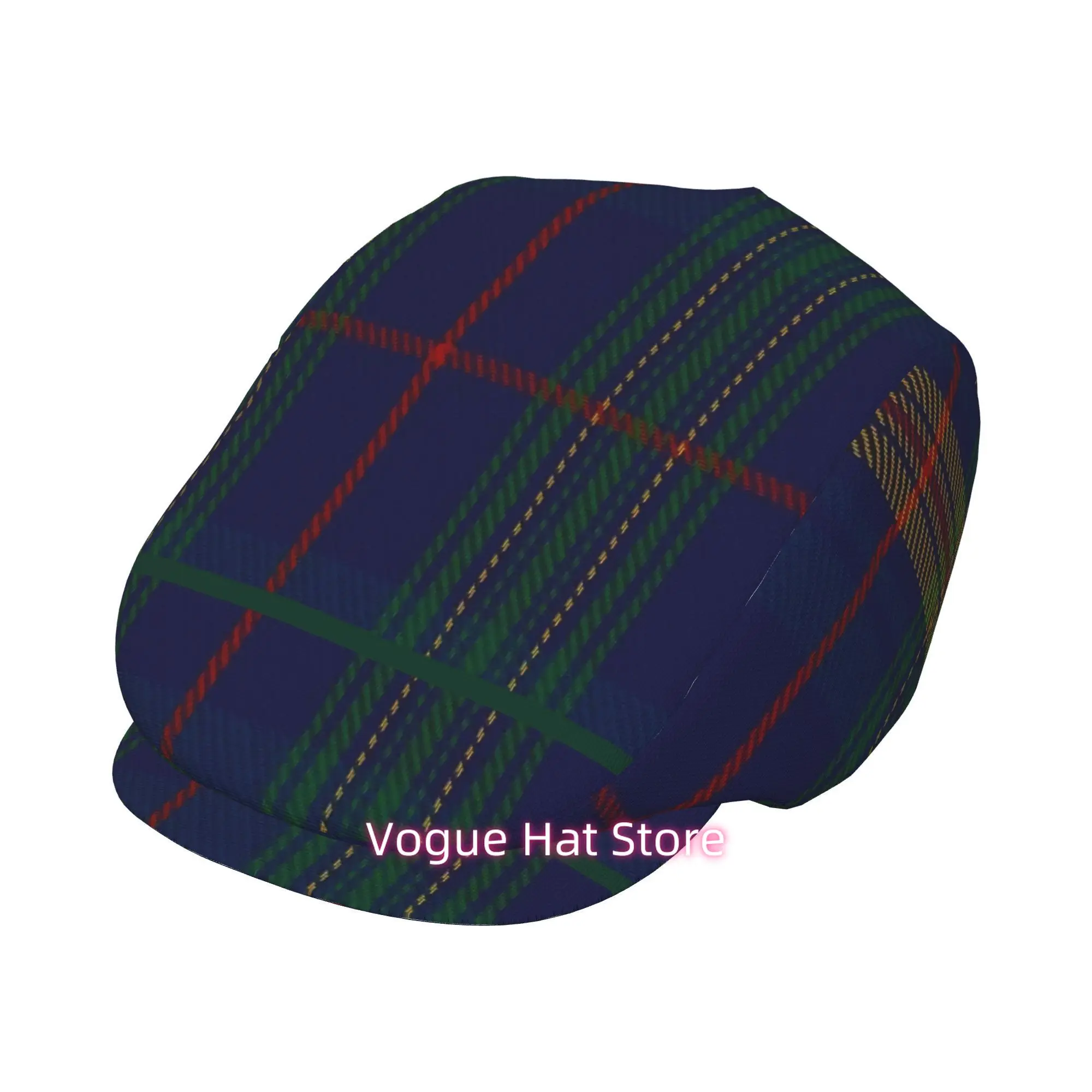 1pc Jenkins of Wales Clan Fami Tartan All-over printed beret,  newsboy cap, unisex, a must-have fashion accessory for outdoor le
