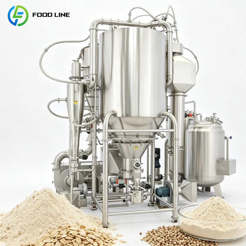 High Capacity Centrifugal Spray Dryer Food Equipment for Flavor Seasoning Spice Ingredient Making Customized