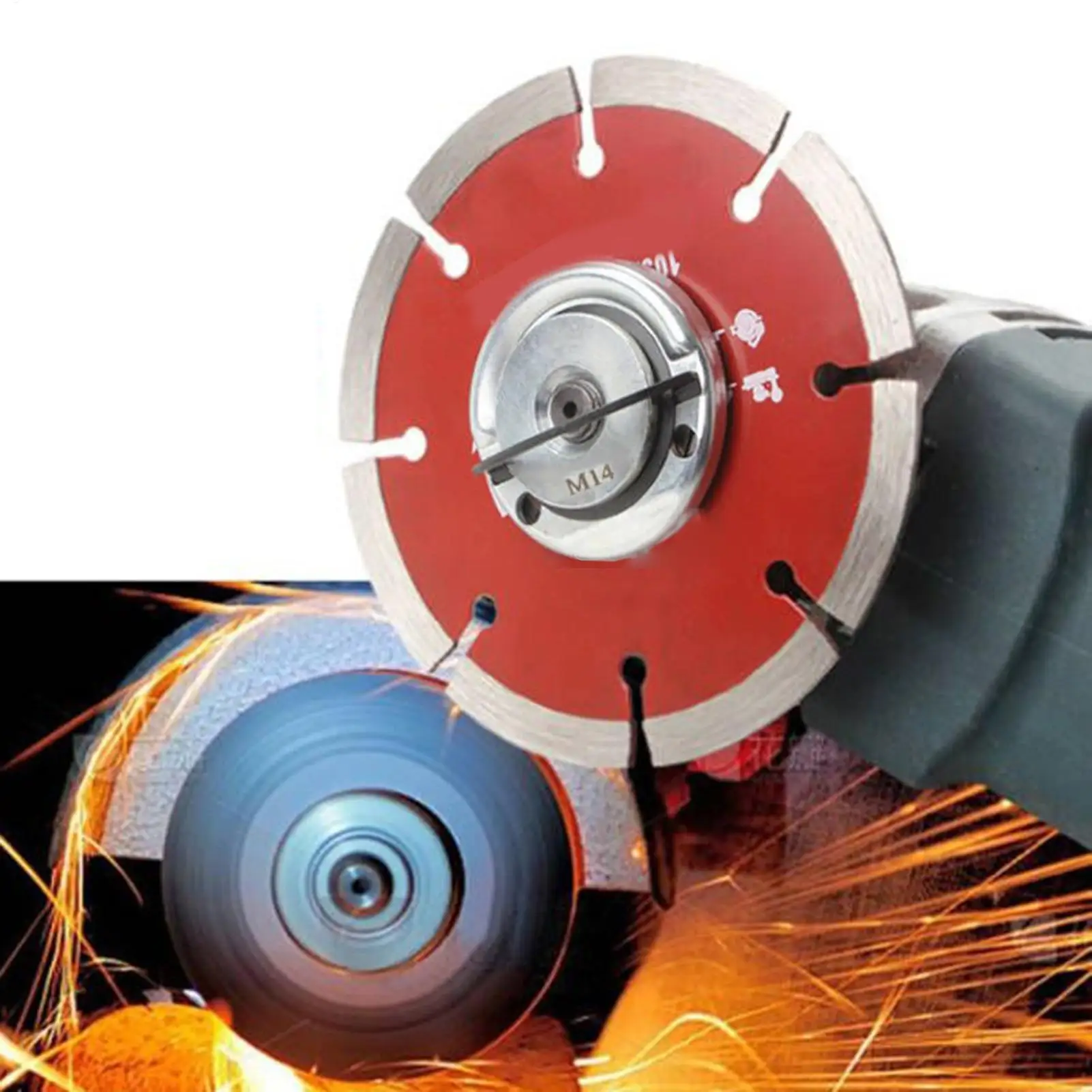 Angle Grinder Nut 2 Pieces Anti-Slip M14 Angle Grinding Tool Flange Nut for Professional Welders Crafting Enthusiasts