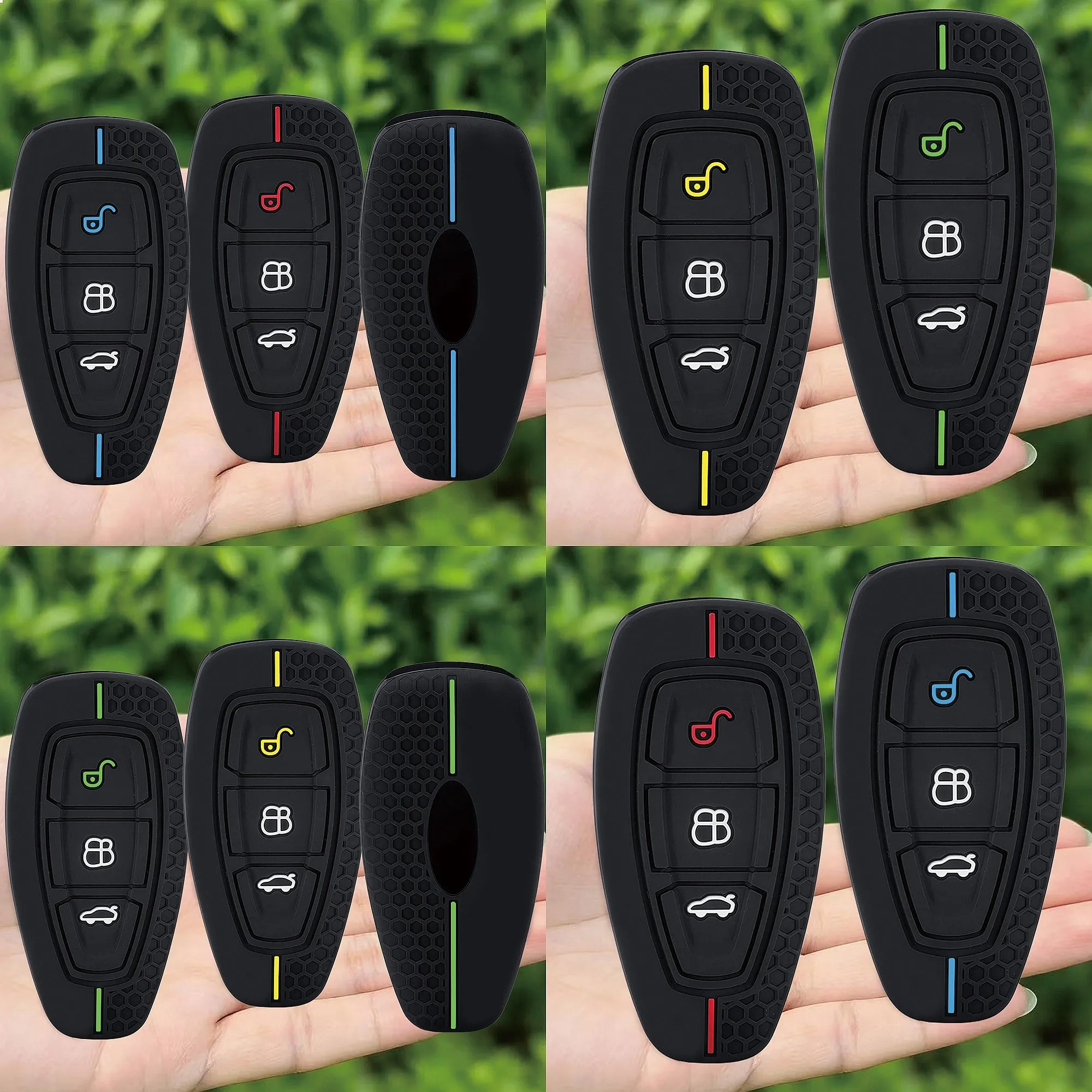 2026 Car Key Pack For Ford ST Line Fiesta Focus Mondeo Ecosport Kuga Puma Edge Escape Silicone Car Key Fob Cover