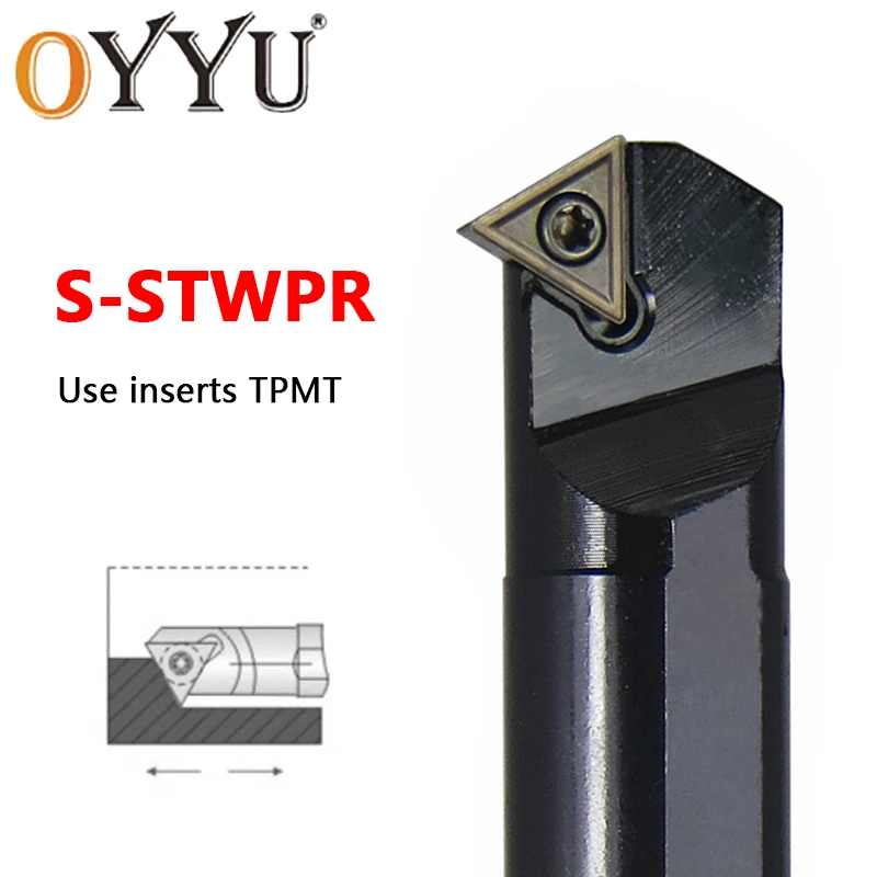 

Держатель инструмента для внутренней обточки STWPR STWPR09 STWPR11 S08K S16Q S10K S12M S14N S20R, режущая штанга для токарного станка с ЧПУ, используются карбидные вставки TPMT