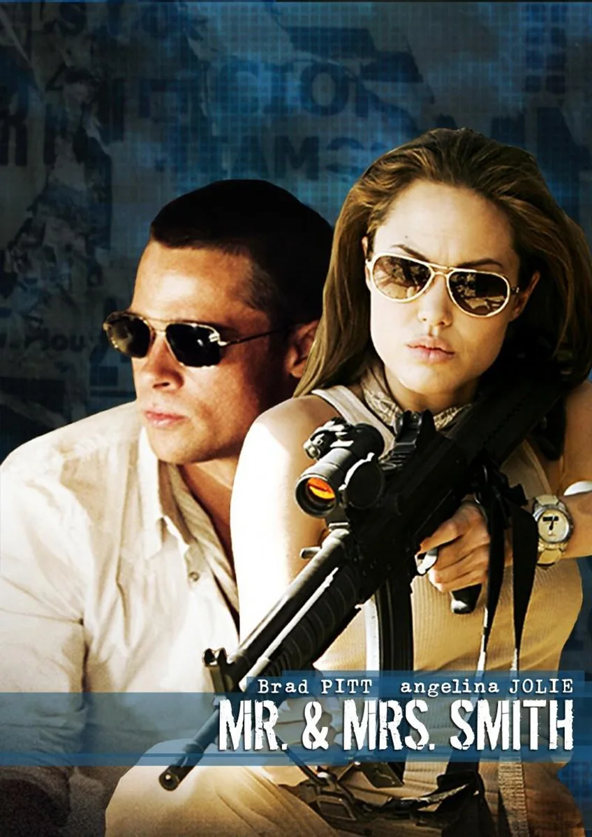 أفلام أنجلينا جولي لوحات فنية على قماش اللوحة Mr. and Mrs. Smith صور مطبوعة ، فن حديث ، غرفة نوم ، قهوة ، ديكور منزلي #5
