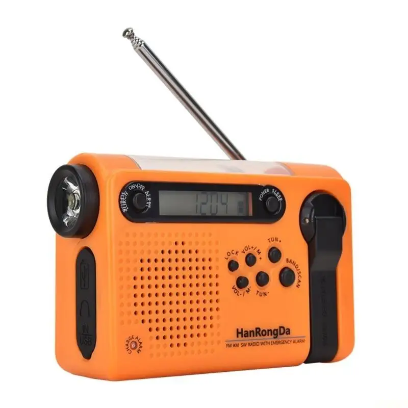 B03F Emergency Radio,Digital Weather Radio with FM SOS Survival Portable Radio