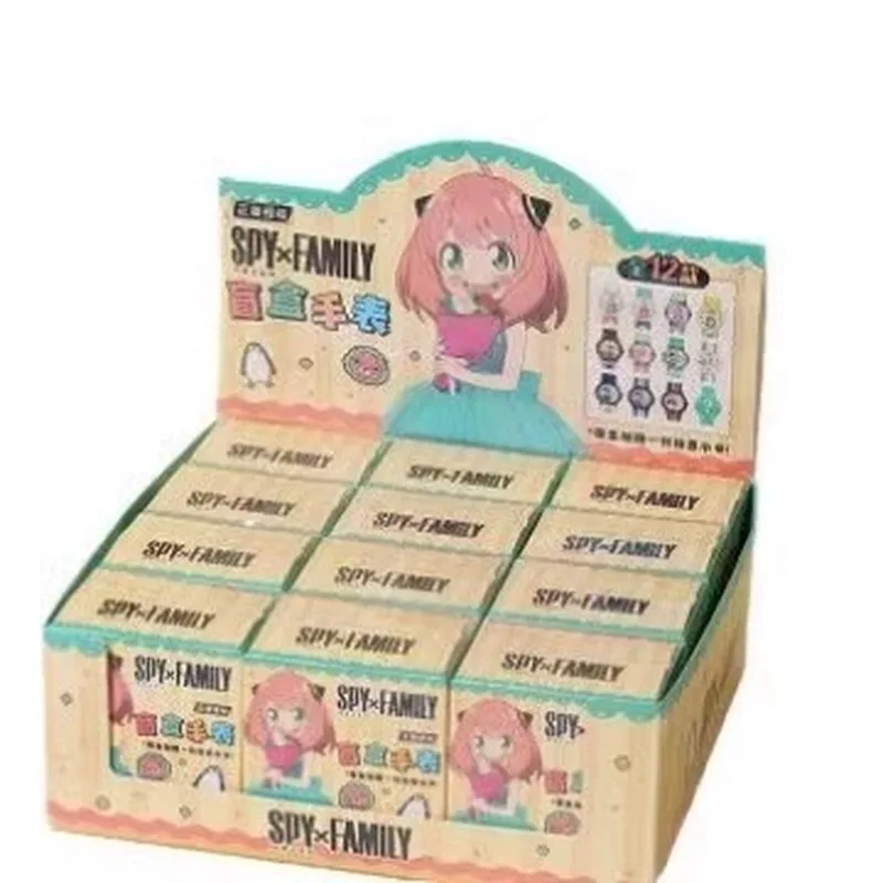 100% Genuine Spy × Family Peripheral Watch Anya Watch Blind Box Figure Anime Kawaii Student Watch Surprise Box Birthday Gifts