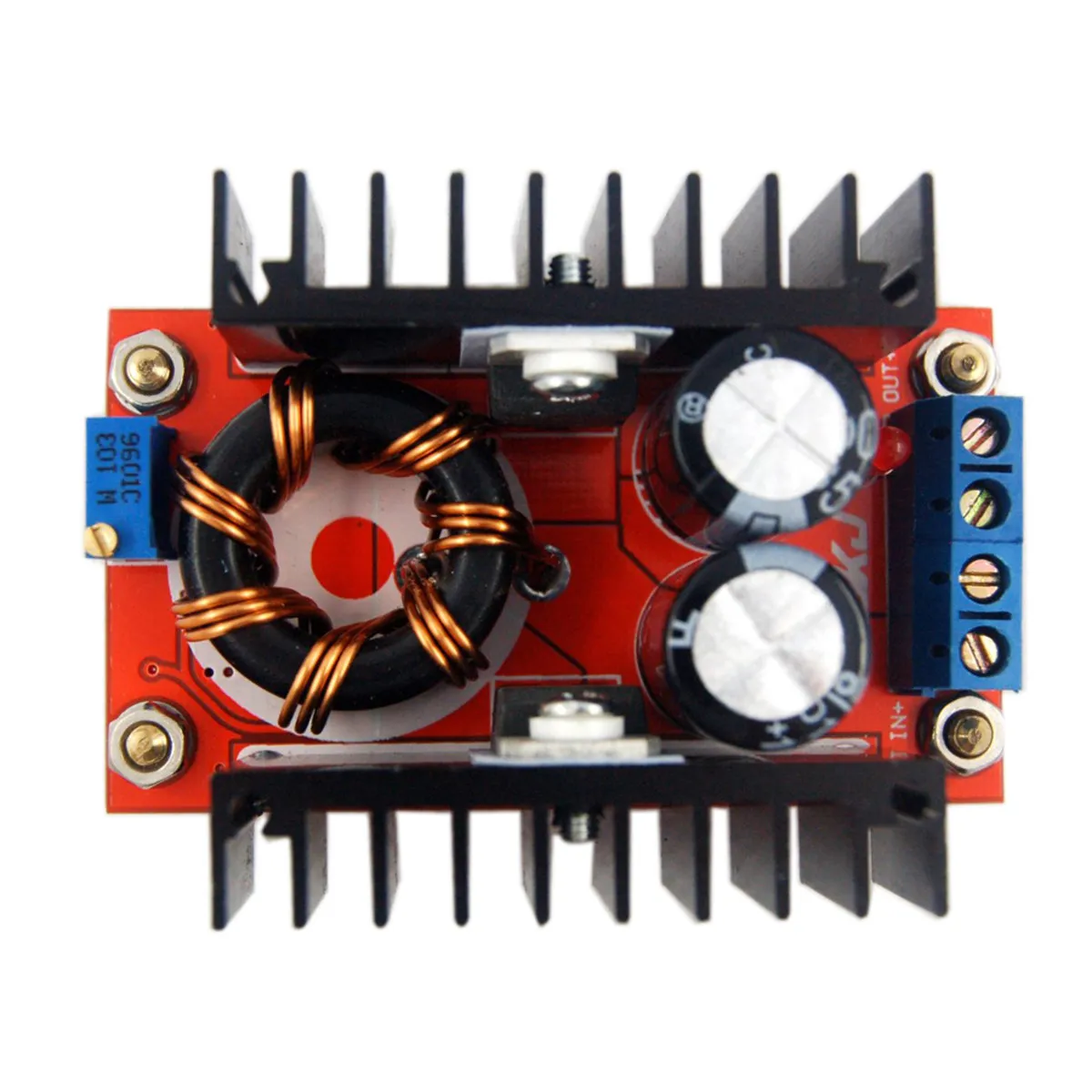 

Adjustable 150W Boost Converter Module 10-32V to 12-35V Step-Up Power Supply for DIY Automotive and Device Charging Applications