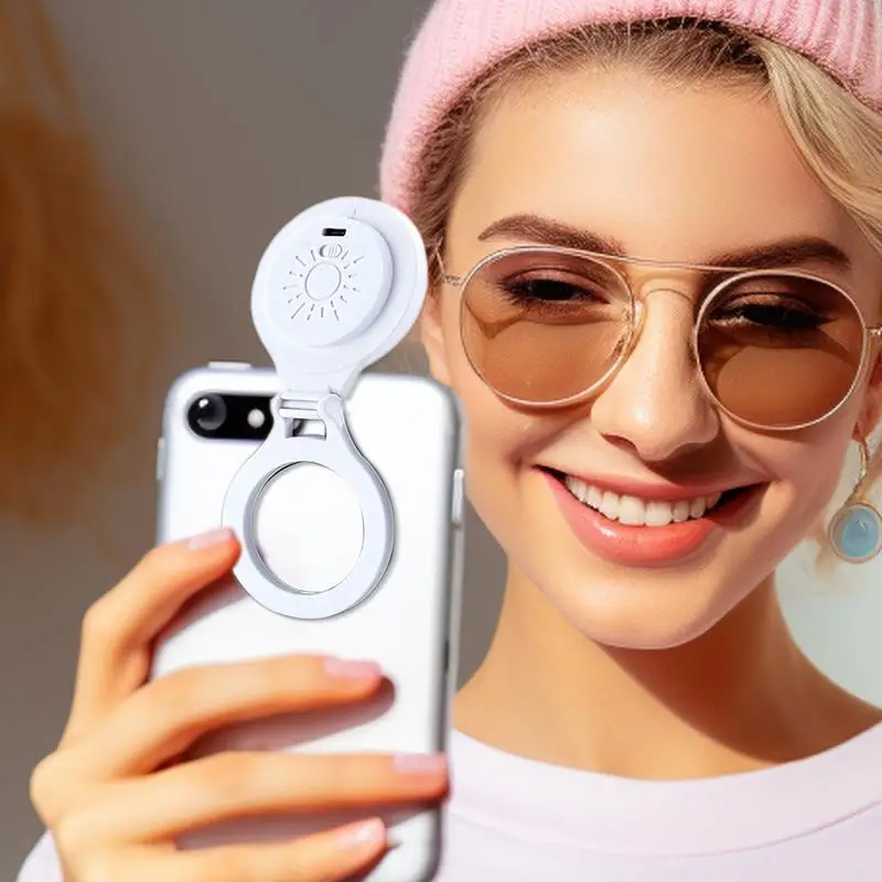 مصباح سيلفي محمول قابل للطي للهاتف المحمول، مصباح سيلفي مغناطيسي محمول لمكالمات التصوير الفوتوغرافي ومؤتمرات الفيديو