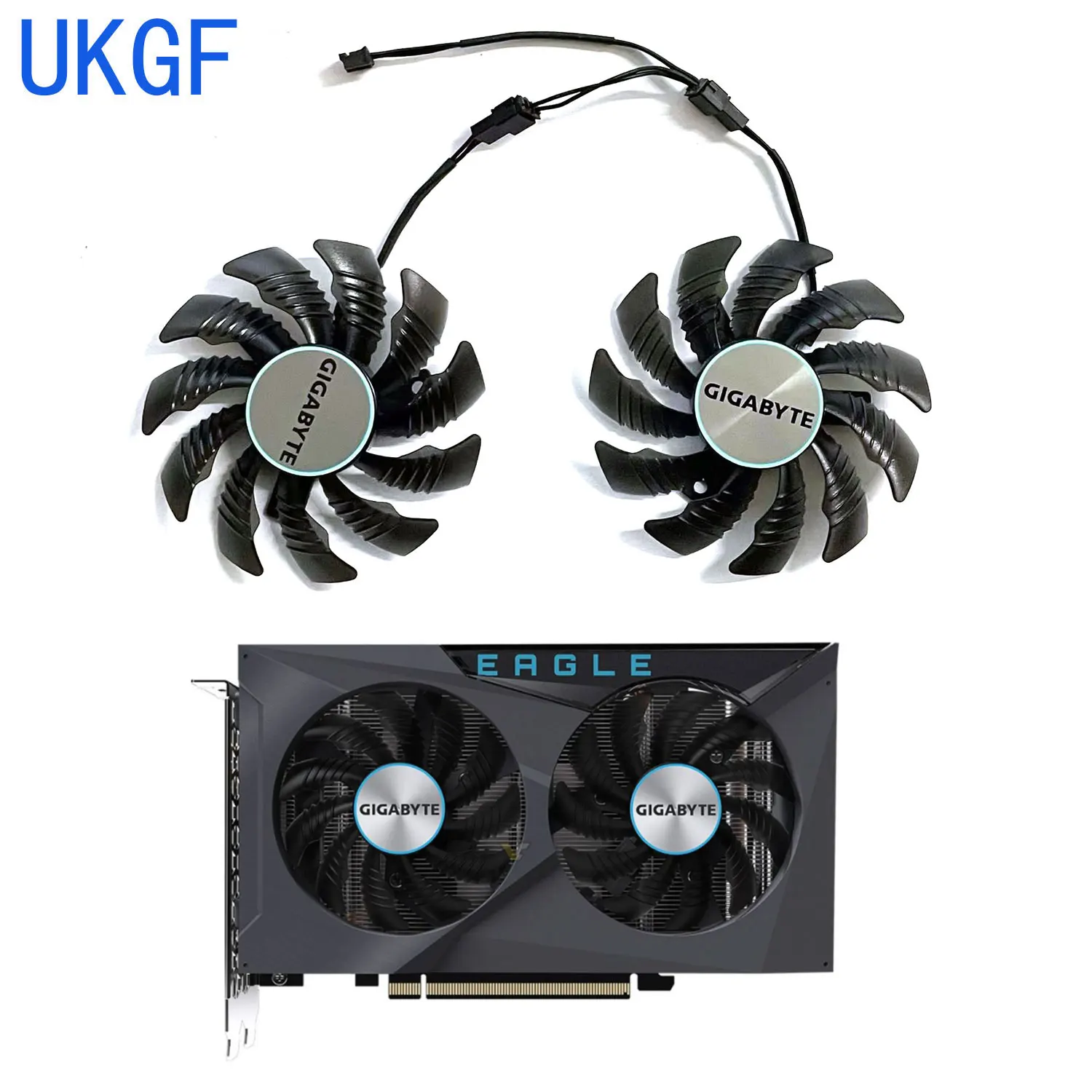 Brand new 75MM 4PIN PLD08010S12HH T128010SU RX6500XT GPU fan for GIGABYTE Radeon RX6400 6500XT 4GB EAGLE OC graphics card