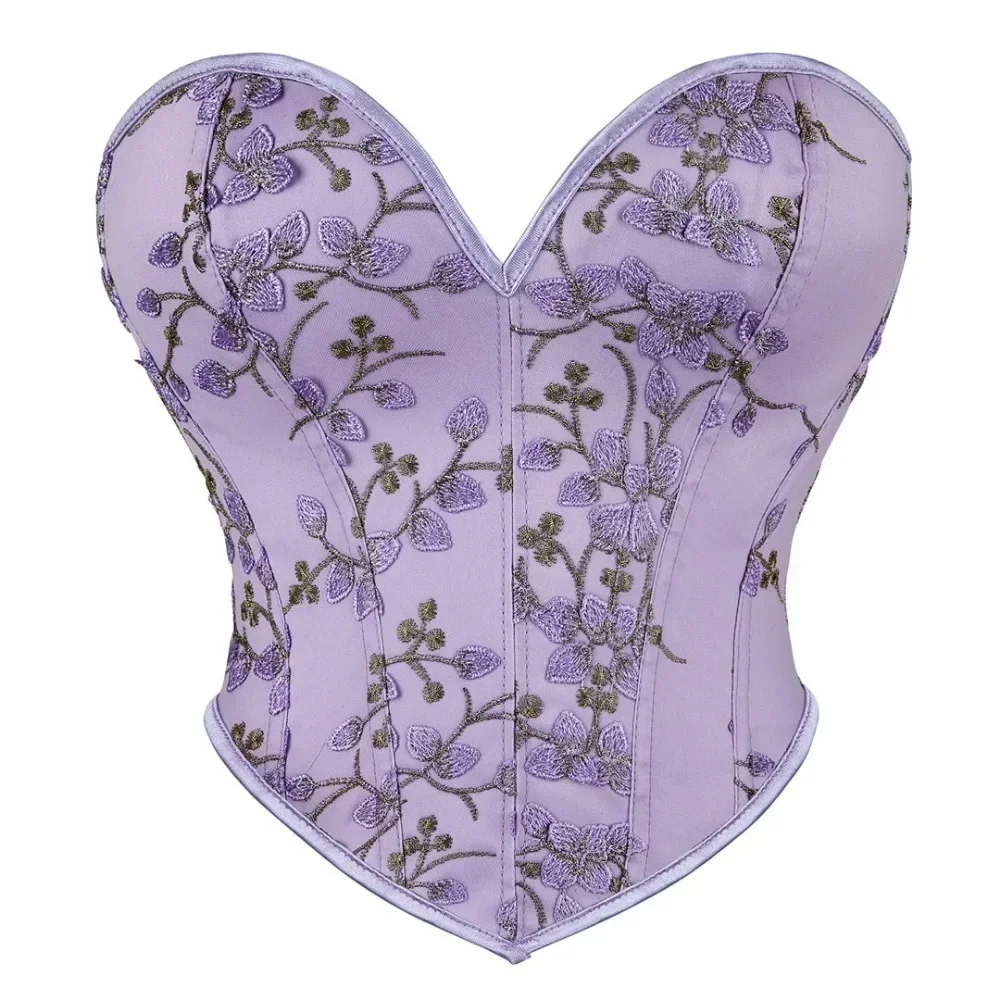 

Heart Shaped Bra Corset Body Shapers Women Vintage Underbust Corset Top Fajas Printed Sexy Partywear Fashion Streetwear tube top