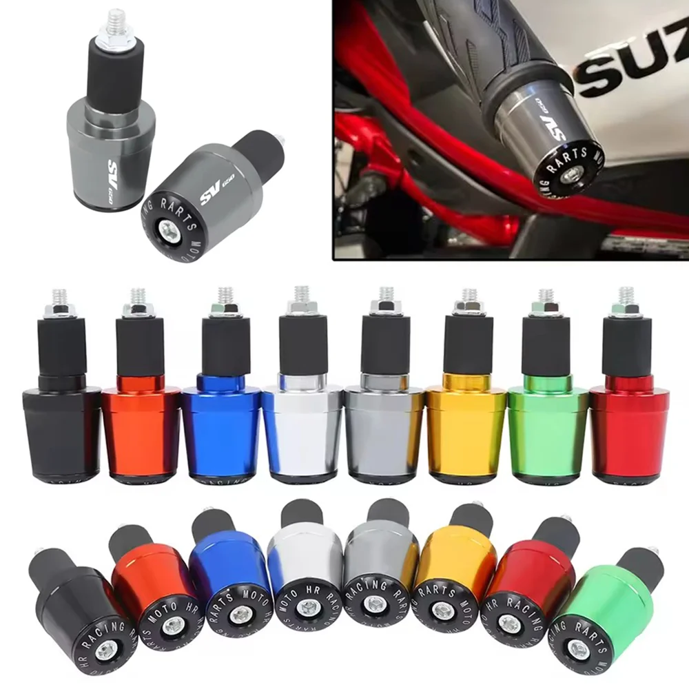 

7/8"22MM Motorcycle Universal Handlebar Grips End Cap Plugs For SUZUKI SV 650 SV650X SV650/S All Years