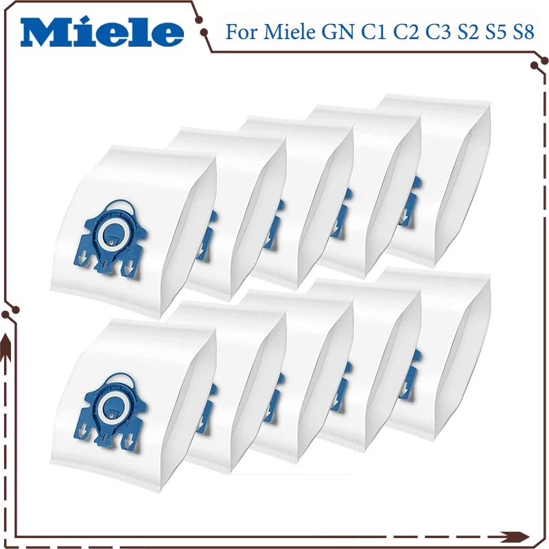 

Non-woven Dust Bags for Miele GN Classic C1, Complete C1 C2 C3, S270, S400, S2, S5, S8 Series Canister Vacuum Cleaner Bags