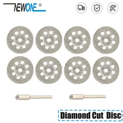 Disco de rueda de corte de diamante, accesorio de herramienta rotativa de 22mm, compatible con Proxxon Dremel, artesano, 10 unidades