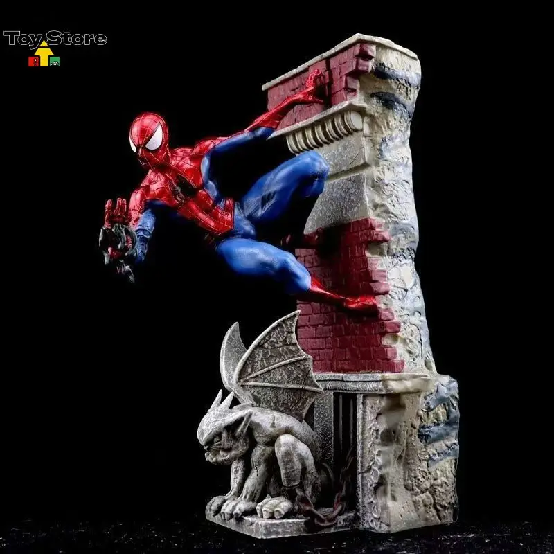 

Статуэтка Marvel Spider-Man GK из фильма «Вдали от дома», фигурка героя из фильма «Мстители», украшение для рабочего стола, коллекционный подарок для фанатов.